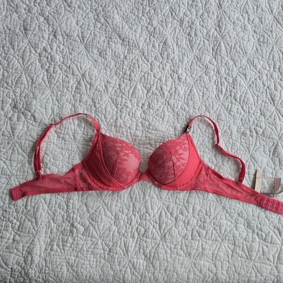Victoria's Secret Dream Angels Push-up Bra Coral Pink 32B - Picture 7 of 13